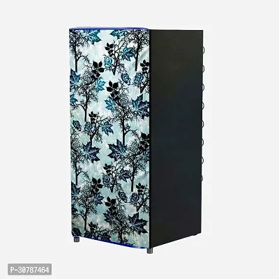 Classic White Polyester Printed Refrigerator Full Body Cover-thumb0