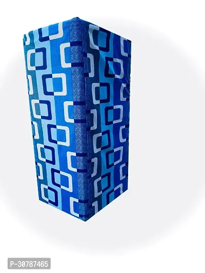 Classic Blue Polyester Printed Refrigerator Full Body Cover-thumb0