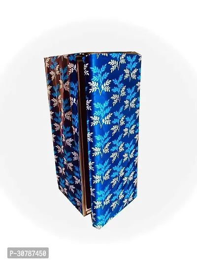 Classic Blue Polyester Printed Refrigerator Full Body Cover