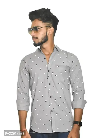 Classic Printed Casual Shirts for Men-thumb0