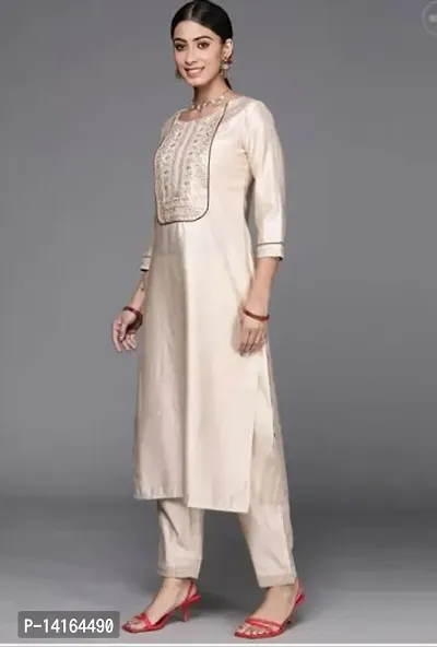 Women Stylish Cotton Straight Kurta-thumb0