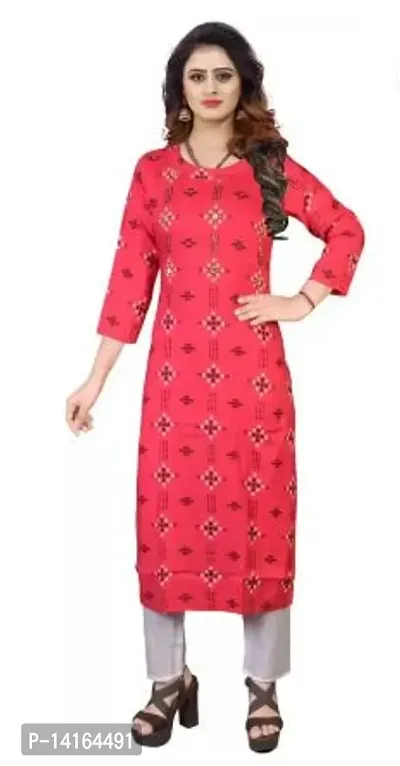 Women Stylish Cotton Straight Kurta