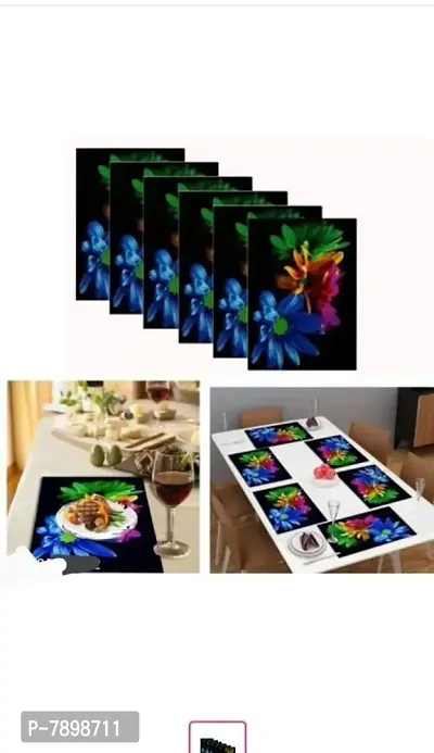 Classic PVC Printed Food Place Mats Pack of 6-thumb4