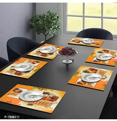 Classic PVC Printed Food Place Mats Pack of 6-thumb2