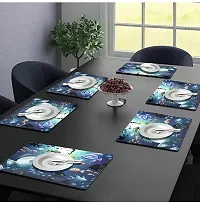 Classy PVC Printed Table Place Mats, Pack of 6-thumb1
