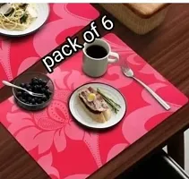 Classy PVC Printed Table Place Mats, Pack of 6-thumb1