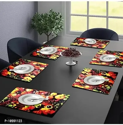 Classy PVC Printed Table Place Mats, Pack of 6-thumb2