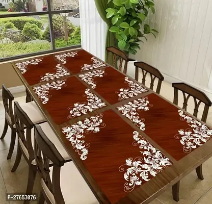 Classy PVC Printed Table Place Mats, Pack of 6-thumb0