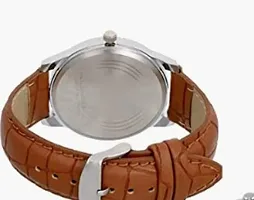 Trendy Leather Analog Watch For Men-thumb1