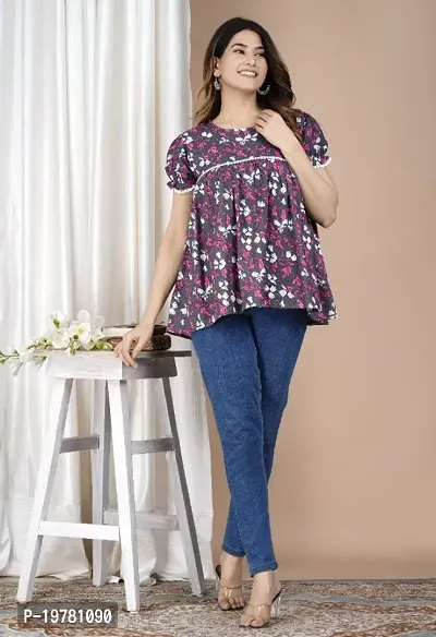 Stylish Rayon Embellished Top For Women