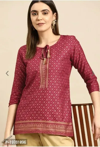 Stylish Rayon Embellished Top For Women