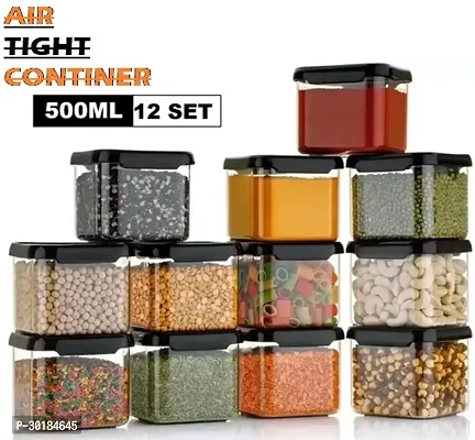 Square Plastic Containers Set for Kitchen Pack Of 12-thumb0