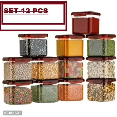 Square Plastic Containers Set for Kitchen Pack Of 12-thumb0