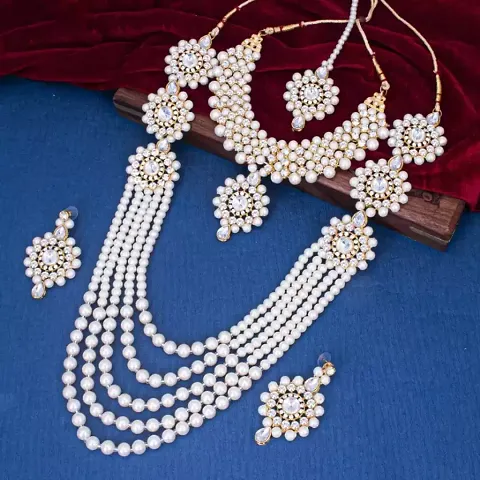 Alloy Pearl Festive Wear Jewellery Sets Pack Of 2
