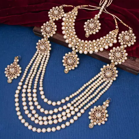 Alloy Pearl Festive Wear Jewellery Sets Pack Of 2