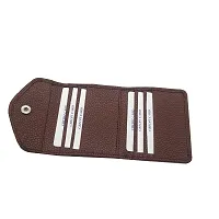 Essart Faux Leather Business Card Holder ID/Visiting Credit/Debit Card Holder Case Card Credit Card Holder for Men Women Card Holder Cum Pocket Wallet ? CH-783-Tan-thumb3