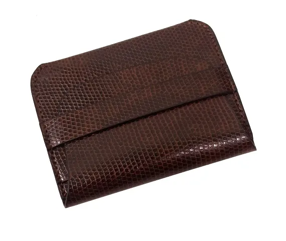 Essart Faux Leather Business Card Holder ID/Visiting Credit/Debit Card Holder Case Card Credit Card Holder for Men Women Card Holder Cum Pocket Wallet ? CH-782-Snakebit-Brown