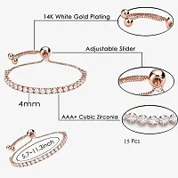 Exclusive Crystal Fancy Collection Copper  Plated Stylish Bracelet for Women and Girls-thumb4