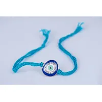 Evil Eye Rakhi Protect From Negative Energy Rakhi Handmade With Roli Chawal  Gift Card for Brother/Bhaiya/Bhai(Combo)-thumb2