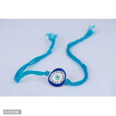 Evil Eye Rakhi Protect From Negative Energy Rakhi Handmade With Roli Chawal  Gift Card for Brother/Bhaiya/Bhai(Combo)-thumb3