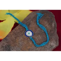 Evil Eye Rakhi Protect From Negative Energy Rakhi Handmade With Roli Chawal  Gift Card for Brother/Bhaiya/Bhai(Combo)-thumb3