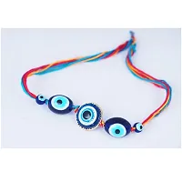 Evil Eye Rakhi Protect From Negative Energy Rakhi Handmade With Roli Chawal  Gift Card for Brother/Bhaiya/Bhai(Combo)-thumb2