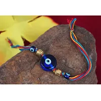 Evil Eye Rakhi Protect From Negative Energy Rakhi Handmade With Roli Chawal  Gift Card for Brother/Bhaiya/Bhai(Combo)-thumb4