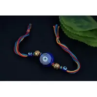 Evil Eye Rakhi Protect From Negative Energy Rakhi Handmade With Roli Chawal  Gift Card for Brother/Bhaiya/Bhai-thumb2