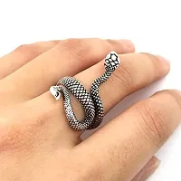 Snake Stainless ring  Steel (Adjustable Snake ring) Ring for Men  Women-thumb1