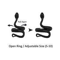 Snake Stainless ring  Steel (Adjustable Snake ring) Ring for Men  Women-thumb4