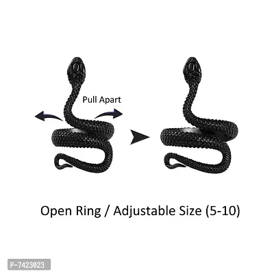 Snake Stainless ring  Steel (Adjustable Snake ring) Ring for Men  Women-thumb5