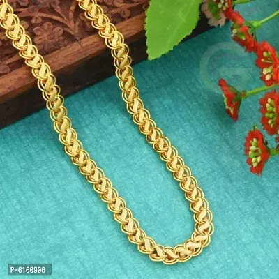 Stylish Golden Koyali Chain Brass Chain 18 Inch