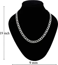 Silver Chain For Boys Necklace For Men Boyfriend Gents Girls Sterling Silver Plated Stainless Steel Chain-thumb2