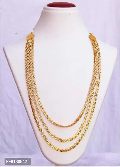 Gold coated over Brass short Laxmi Coin Necklace Metal Necklace 18 Inch