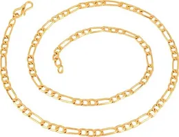 Elegant Statement Sporty Bollywood Style Gold-plated Antic chain Gold-plated Plated Brass Chain 18 inch-thumb2