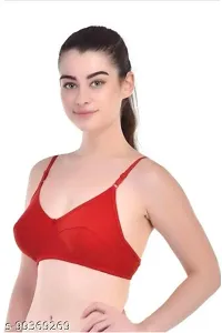Stylish Fancy Hosiery Solid Non Padded Bras For Women Pack Of 6-thumb1