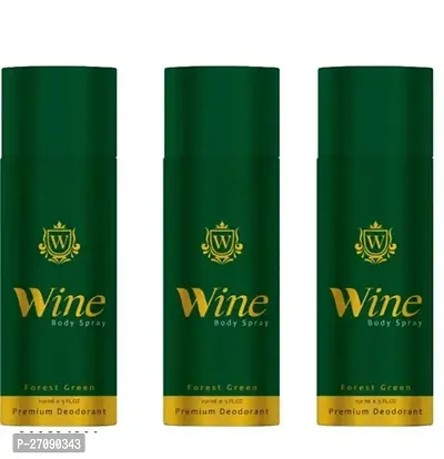 Wine Body Spray Forest Green Deodorant And Fragrances Pack Of 3