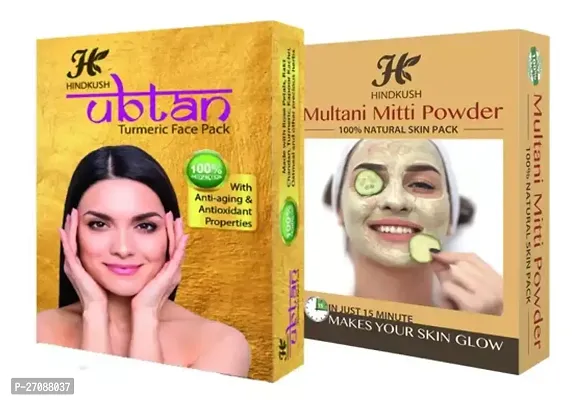 Ubtan Kasturi Haldi Face With Mitti Pack Of 2