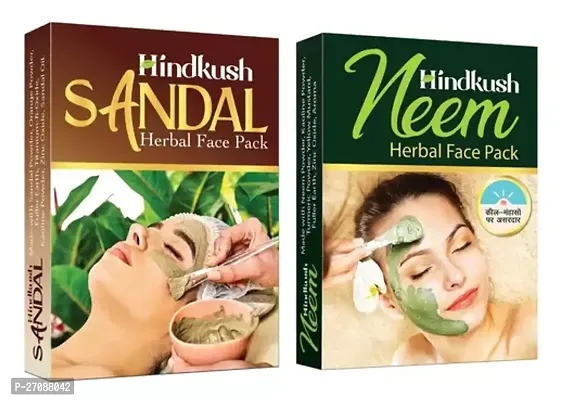 Sandal And Neem Herbal Face Pack Pack Of 2