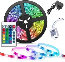Waterproof Led Strip Light 4 Meter Bright Rgb Color Changing Light Strip With 24 Keys Remote Controller(Multicolor, 4 Meter)-thumb2