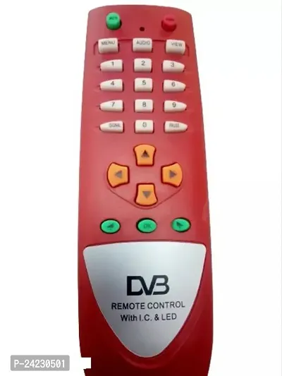 Unbreakable Remote DD Free Dish-DVB DTH Box, (Red, Remote) - Pack of 1-thumb0