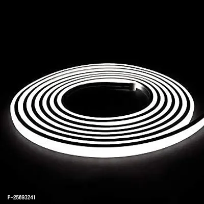 LED Neon Strip Rope Light, Waterproof Outdoor with Adapter for Diwali, Christmas, Home Decoration (White, 1 Meter).-thumb4
