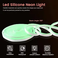 LED Neon Strip Rope Light, Waterproof Outdoor with Adapter for Diwali, Christmas, Home Decoration  (Green, 1 Meter).-thumb4