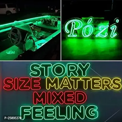 LED Neon Strip Rope Light, Waterproof Outdoor with Adapter for Diwali, Christmas, Home Decoration  (Green, 1 Meter).-thumb2
