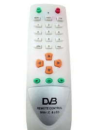 Unbreakable Remote DD Free Dish-DVB DTH Box, (White, Remote) - Pack of 1-thumb1
