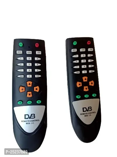 Unbreakable Remote DD Free Dish-DVB DTH Box -Black - Pack of 2.-thumb2