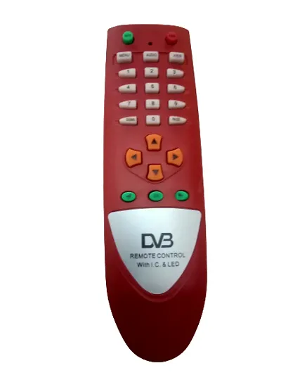 Unbreakable Remote DD Free Dish-DVB DTH Box, (Red, Remote) - Pack of 1