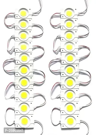 (Pack Of 20 Pieces) 24 Volt 2.4 Watt DC Coin LED Module Light Lamp For Multipurpose Use For Home Decoration, DIY Science Projects, Hobby Kit - White-thumb0