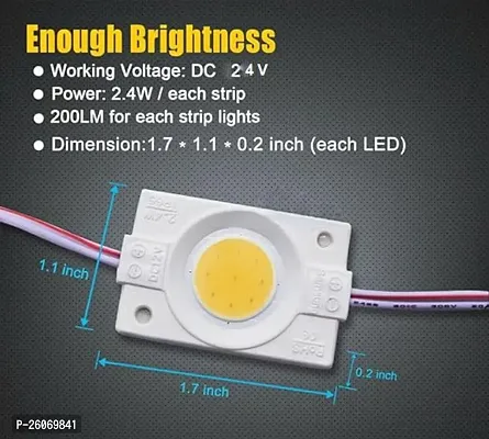 (Pack Of 20 Pieces) 24 Volt 2.4 Watt DC Coin LED Module Light Lamp For Multipurpose Use For Home Decoration, DIY Science Projects, Hobby Kit - White-thumb3