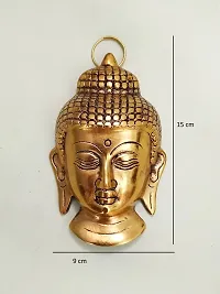 Designer Lord Gautam Buddha Face Religious Idols For Home,Office, Temple Gift Purpose Decorative Showpiece - 15 Cm-thumb1